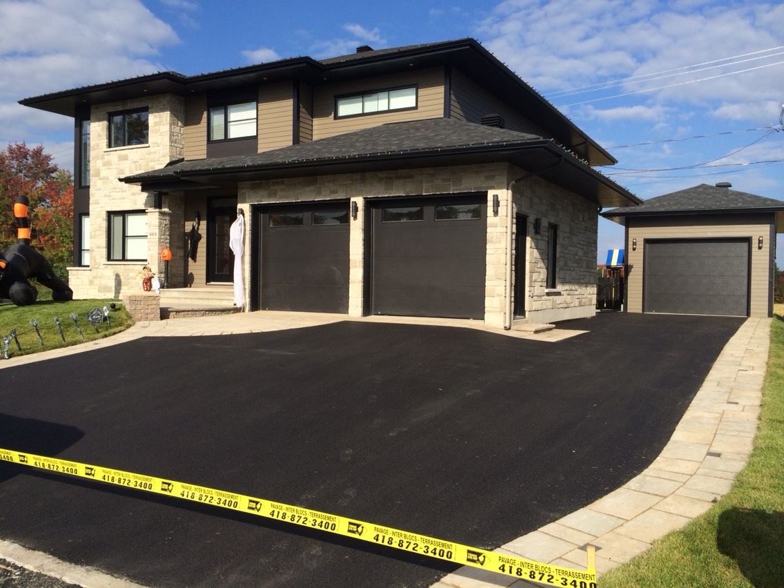 Scellage double garage