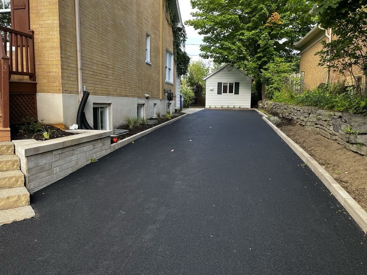 Scellage longue allée