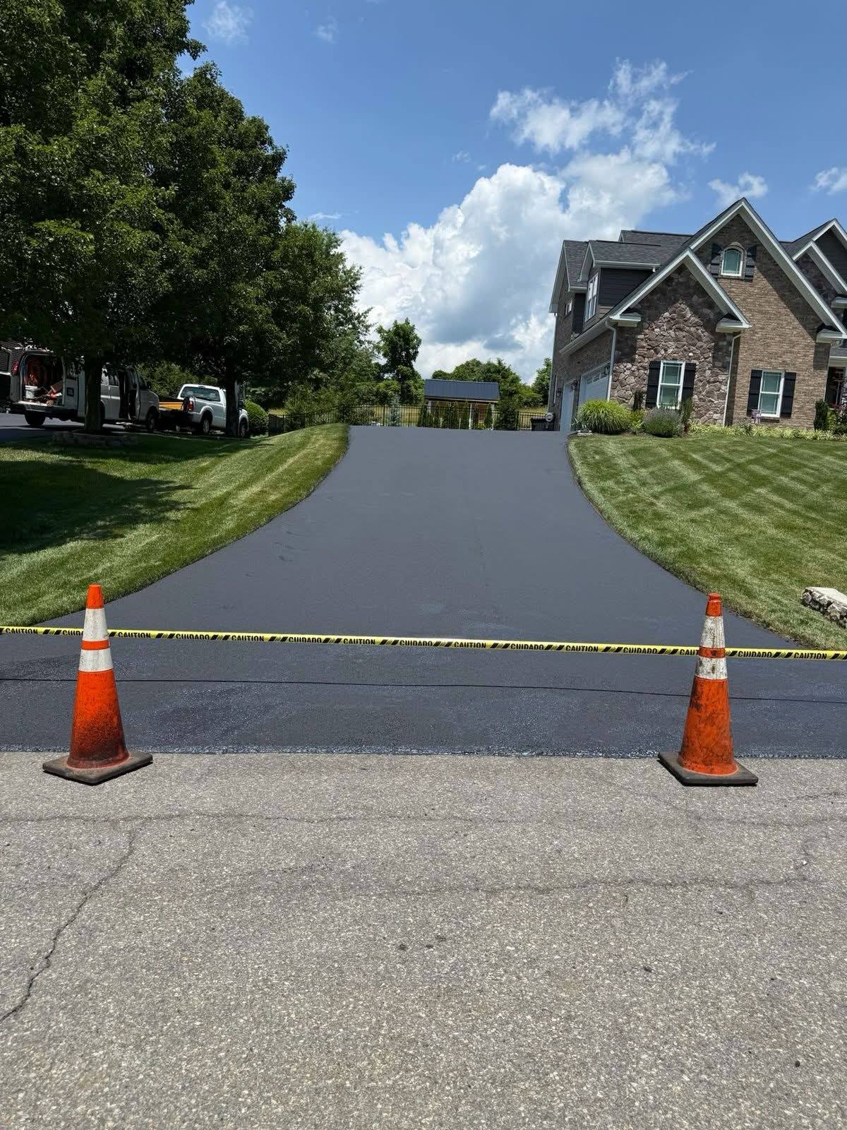 Scellage d'asphalte professionnel